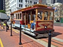 The next morning I took the Yellow Line BART train to SF's Embarcadero Station & walked the short distance to the Ferry Building.  I skipped riding the cable car because I wanted to see all the piers.
