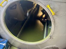 The hatchway through to the tail gunner position at the very rear of the aircraft