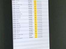 Departures today 