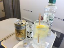 What a opposite experience for yesterday. Charming lady head of cabin, got Nice welcome talk, two pre-meal drinks and made you feel welcome. She was looking forward working from London. They are 6 days a time and not voluntary. No info about German flights yet