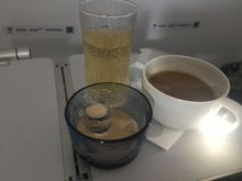 Blue glass is as a decorative said cabin crew