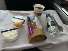 Breakfast before arrival into DXB (that’s a croissant in the bag)