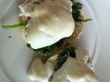 Regency Club lounge eggs florentine