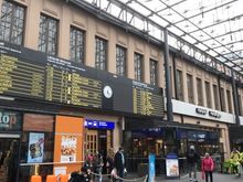 Arriving at Helsinki's central railway station