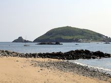 View of Jethou from Herm Harbour