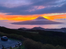 Sunrise over Pico island, Azores