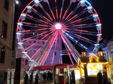 Christmas market in the old town of Lausanne 
