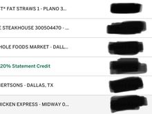 My Charges with only 2 counting as 4X.