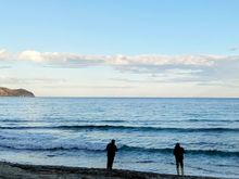 On the beach at Cala Millor, not far from the Iberostar hotel 