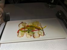Octopus.  An unusual started for aeroplane food