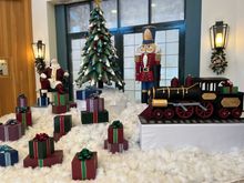 Chocolate display - Everything here is made of chocolate - even the packages and bows. 