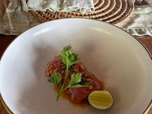 Ahi sashimi. Abit too sweet on the chili sauce.