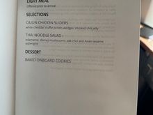 Pre-arrival meal. Likely matched J. 