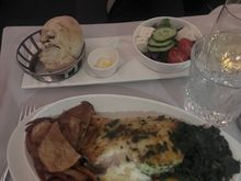 Fish main - not particularly pleasant.  Dry and looked chucked together not "served"