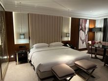 The bedroom has a king-size bed.