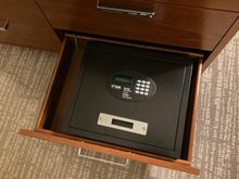 You will find the safe: fits things on A5 size ...