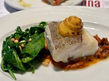 Rafols Salt Cod a la Catalana - perfectly cooked.