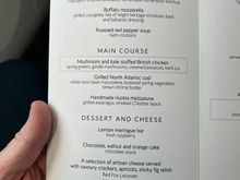 I had the poached prawns, the cod, and the cheese. Would have all three again 