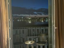 The view through the double doors