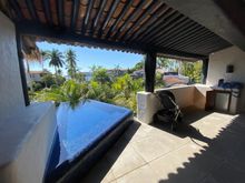 Plunge pool with infinity edge.  It's not heated but the natural sunlight kept it warm during the day.