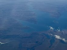 Fort Peck Dam & reservoir in northeastern Montana
