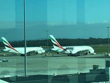 Picture taken from the domestic lounge (I was on my way to Syd)