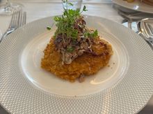 Schnitzel. The toppings went well with the chicken. 