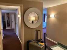 Entry vestibule in the room, you could walk a complete circle / loop in the room 