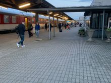 Kosice station platform 1