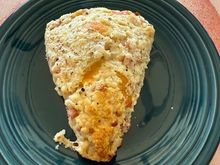 Ham, Gruyère and black pepper scone