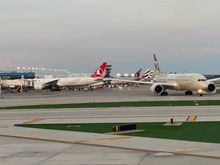 Tail shots of T5, but this time had the Etihad plane behind us