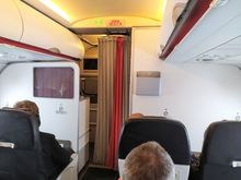 Business class cabin AMS-CDG