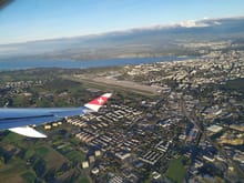 View after take-off at Geneva 