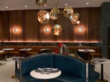 My favorite indoor seating area in the lounge with the gorgeous decor