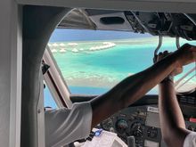 View through the cockpit - it didn't provide the best views