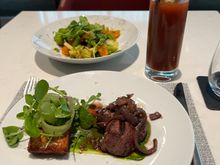 Requested 2 entree's, waiter didn't even bat an eye. Shrimp-8/10 reminded me of Panda Express. I like Panda Express. Beef was 9/10, the superstar of the dish was actually the Hash Brown.
