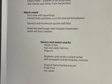 F anytime dining menu