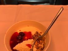 Sundae other option was sweet potato pie (spouse said that was good)