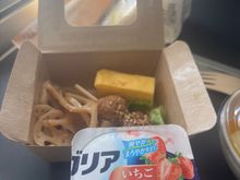 Salad bowl and child sized yogurt 