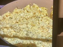 Extraordinary powdered scrambled eggs 🥚 
So dry they could give traction in an ice storm for your tires 