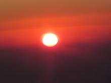 Sunrise as seen from the plane