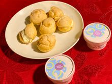 Durian puffs and ice creams 