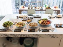 Monday lunch, "Moroccan/Middle Eastern" menu theme