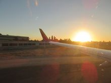 WN4712 LGB-SMF 6th December 2017 Sunrise at LGB during Taxi