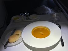 The soup had a pretty spicy kick to it and was all the better for that. 