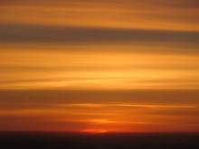 Sunset from the air