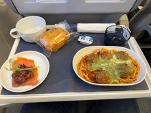 Spaghetti & Meatballs, my favourite short-haul meal on Finnair