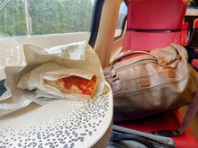 The last couple of times I have been too late for focaccias, which is a shame, today I was one of the first, if not the first customer. Happy days.