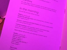 JFK-LHR menu