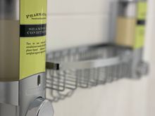 Shower amenities in dispensers